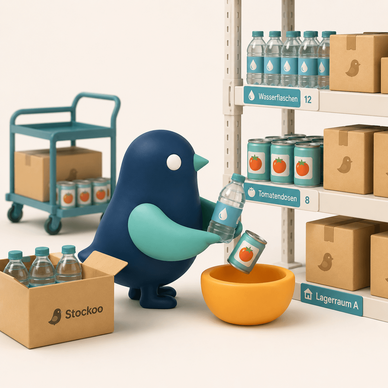 Im Lager holen - Stockoo Workflow