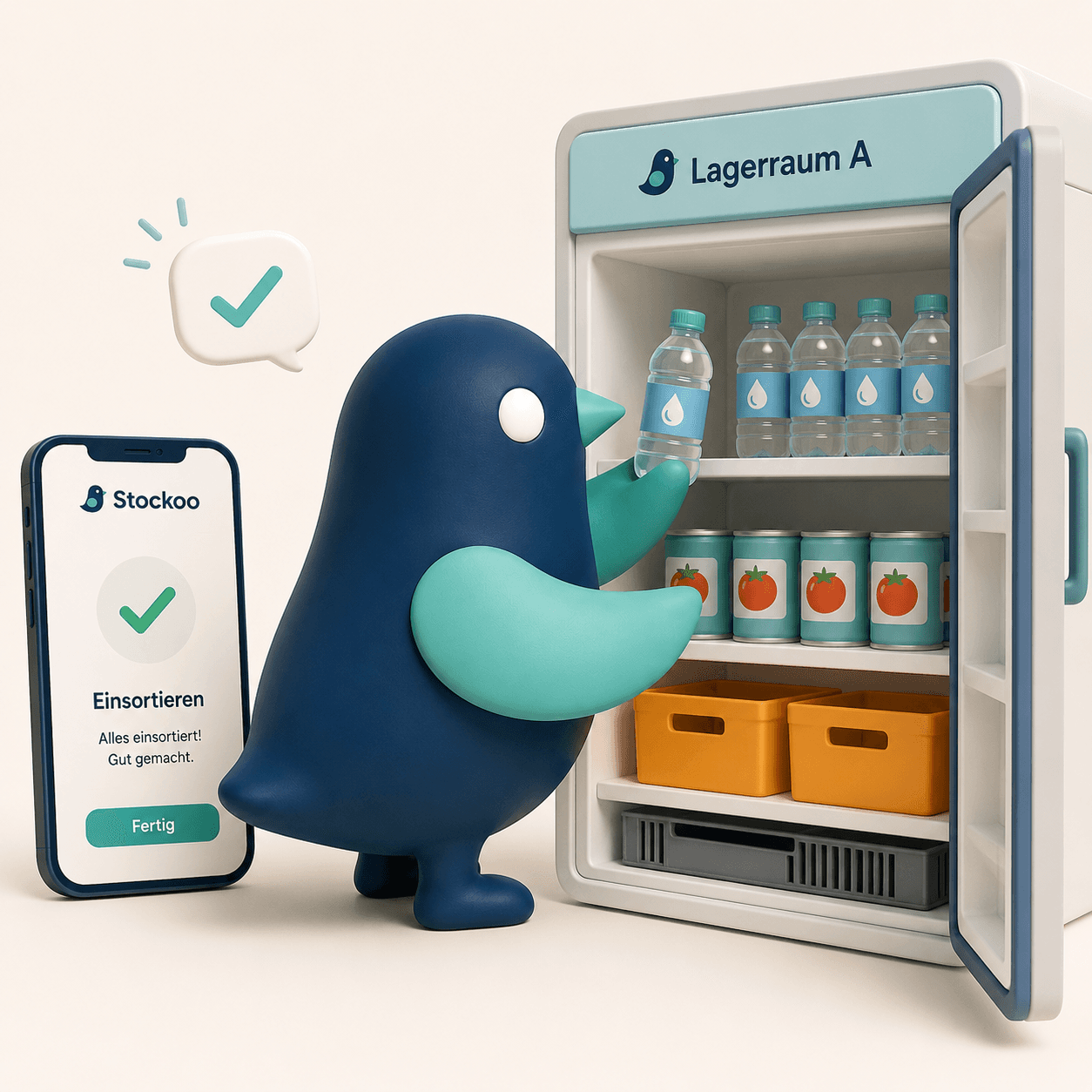 Einsortieren - Stockoo Workflow